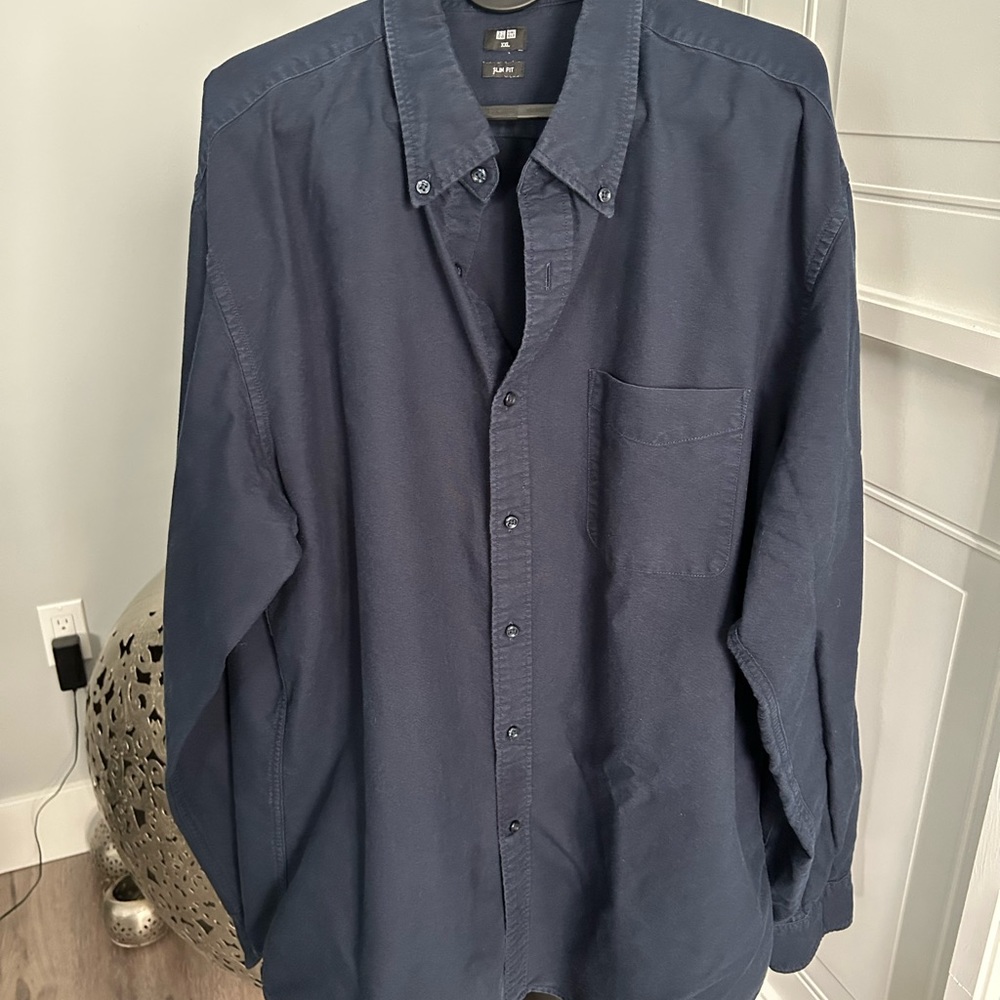 Navy shirt slim fit